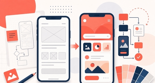 Дизайн мобильных приложений: этапы UX/UI, стоимость и на что влияет