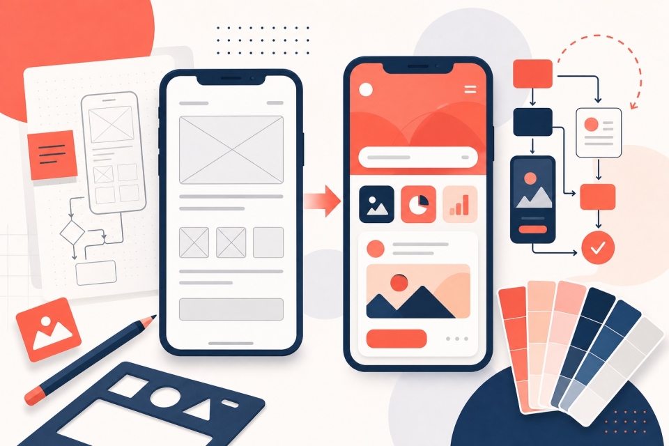 Дизайн мобильных приложений: этапы, UX и стоимость