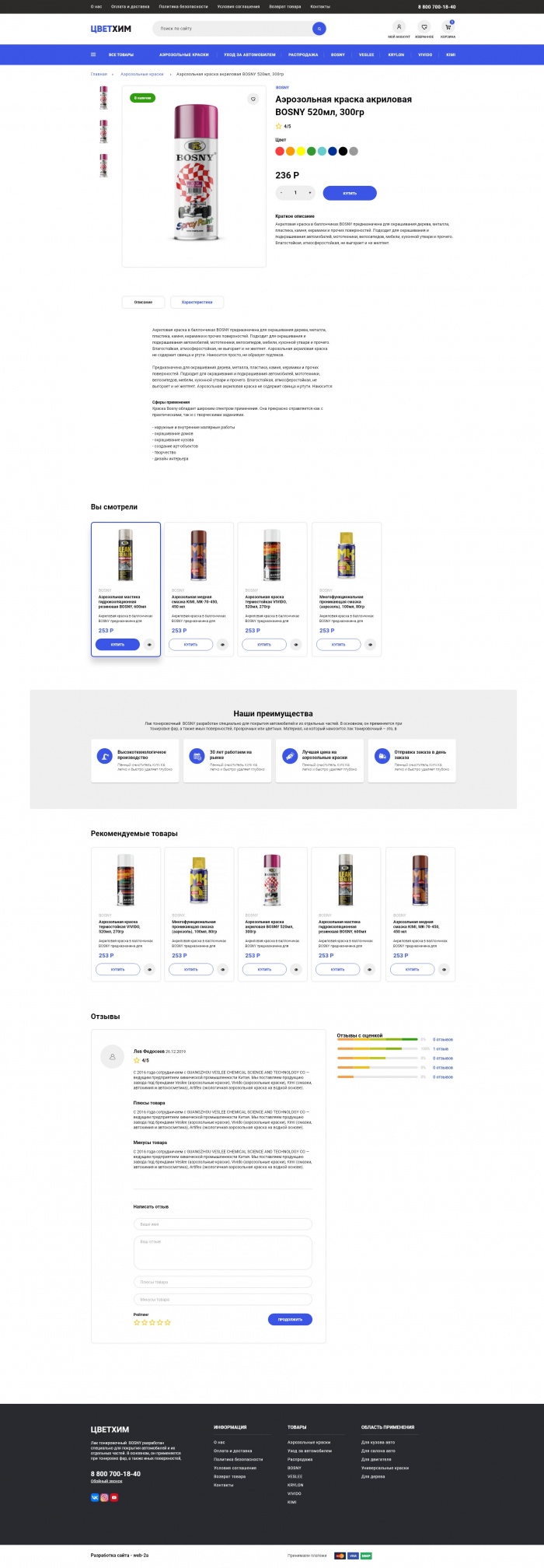 Фото Аэрозольные краски